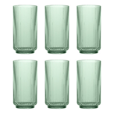 Laya Fluted Acrylic Drinking Glass