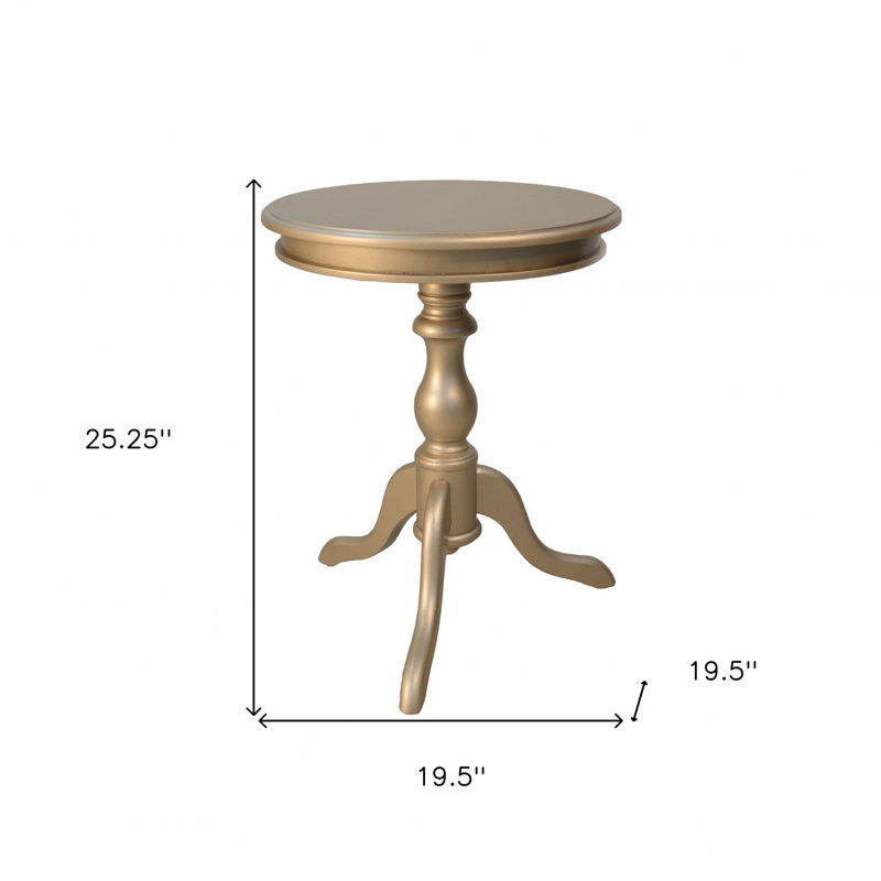 Table de bout à piédestal Hollain, Champagne