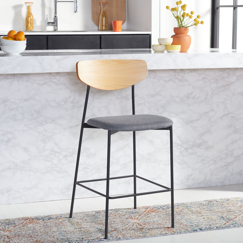 Tabouret de comptoir Ryker, Chêne / gris