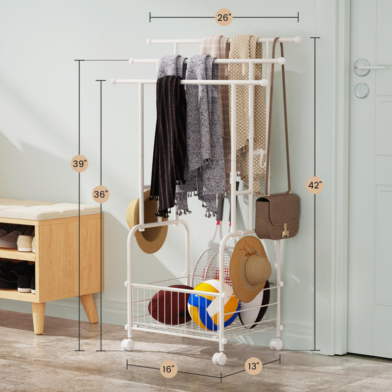 42”H 3-Tier Ladder Towel Rack