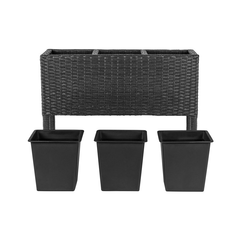 Amanuel Handmade Planter Box, Black