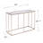 Nicholance 42'' Glass Top Console Table