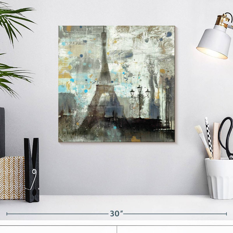 Nicci Eiffel Tower Neutral, 16" H x 16" W