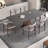 Theolia Solid Wood Base Dining Table-1003147780