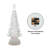 18.5"H Christmas Lighted Rotating Table Tree