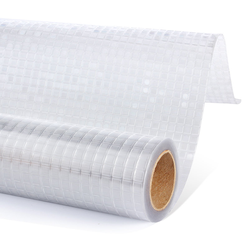 Adhésif décoratif d'intimité 3D en mosaïque, H 195 po x l 35,4 po
