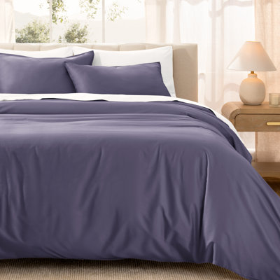 400 Thread Count Organic Cotton Sateen Duvet Cover Set