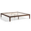 Cadre de lit plateforme moderne Bilal 40,6 cm (16 po) de hauteur, en bois massif, fini noyer, assemblage à tenons et mortaises, montage sans outils-30790209-245654408