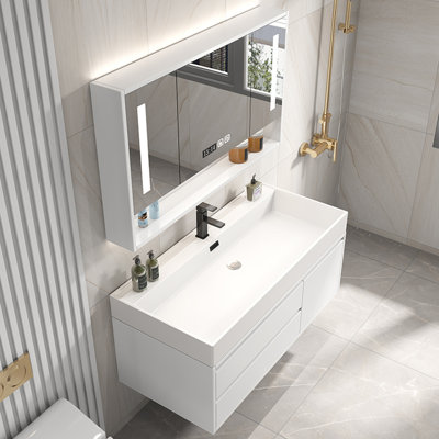 Modern minimalist bathroom cabinet