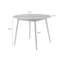 Deberry Table de pub ronde en bois au fini noyer-120658494-120658495
