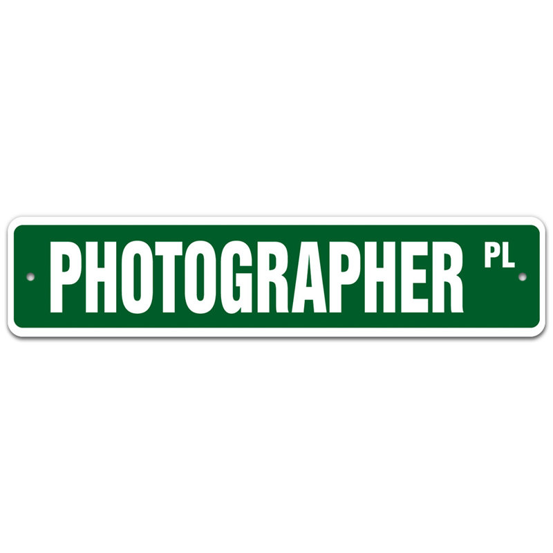 Plaque de rue Chauncee, H 6 po x l 24 po x P 0,1 po