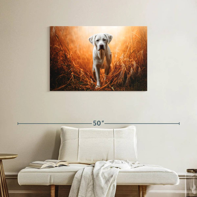 Brampt Lost Labrador Retriever, 24" H x 36" W
