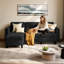 3-Seater Sofa Upholstered Corner Sofa with Ottoman for Living Room-1639002329