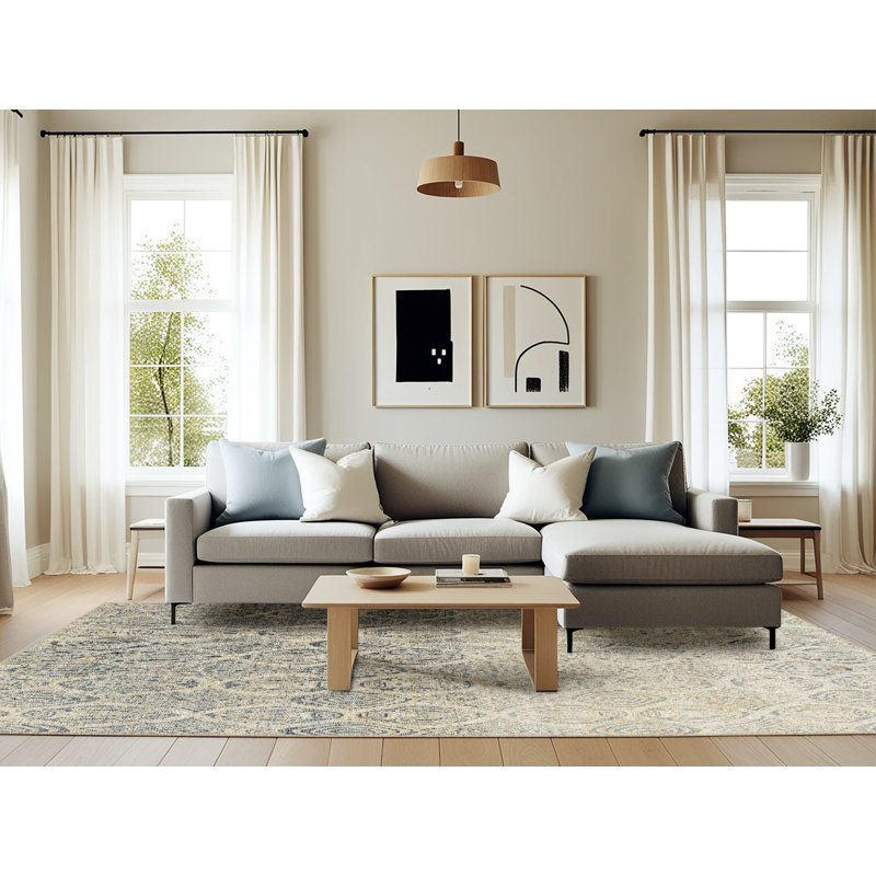 Abstract Indoor Rug, Rectangle 6' x 9'