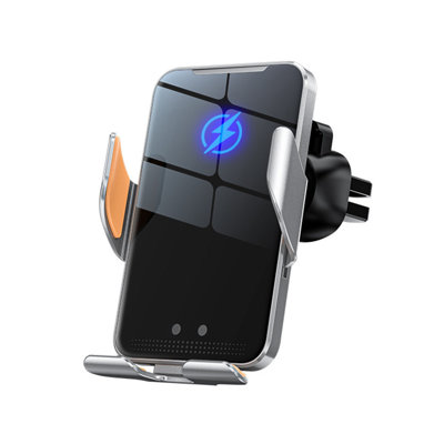 Wireless charging  Car Wireless Charging Cell Phone Mount  Aluminum Alloy Full-automatic Induction Cell Phone Mount