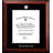 Satin Brown Wood Embossed Picture Frame with Mat-44468479