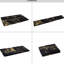Tapis noir 6x9, à poils courts, dos antidérapant, lavable à la machine, pliable, pour salle à manger et salon.