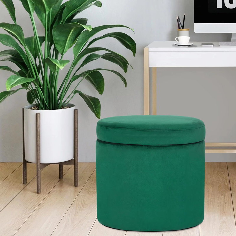 Repose-pieds 17,7 po, Velours vert