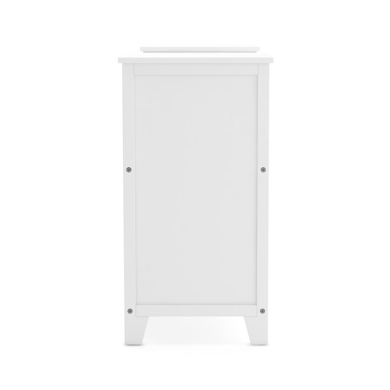 Creamy White Kids' Reading Nook with Storage Bins