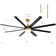 Jamii-Leigh Large Indoor/Covered Outdoor Modern Ceiling Fan with Led Lights and Remote, 6-Speed, Reversible Quiet DC Motor, Timer, 8-ABS-Blade