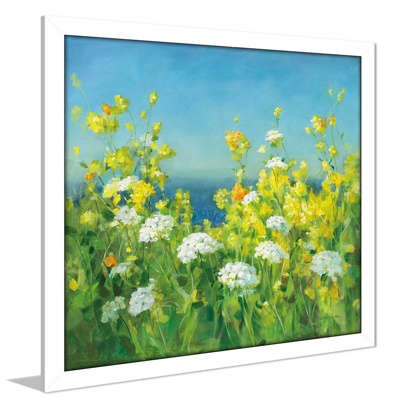 Golden Hour - Peinture, H 37,5 po x l 37,5 po x P 1 po, Cadre blanc