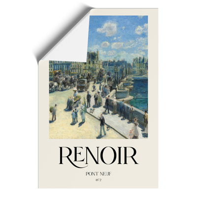 Pont Neuf In Paris by Pierre-Auguste Renoir - No Frame Print