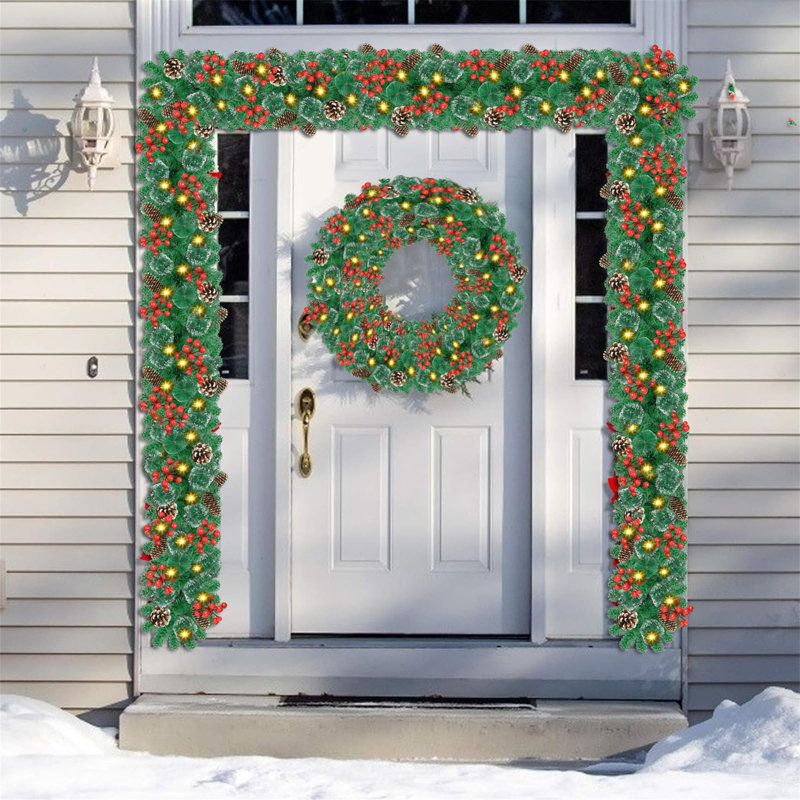 30cm Lighted Garland with Lights