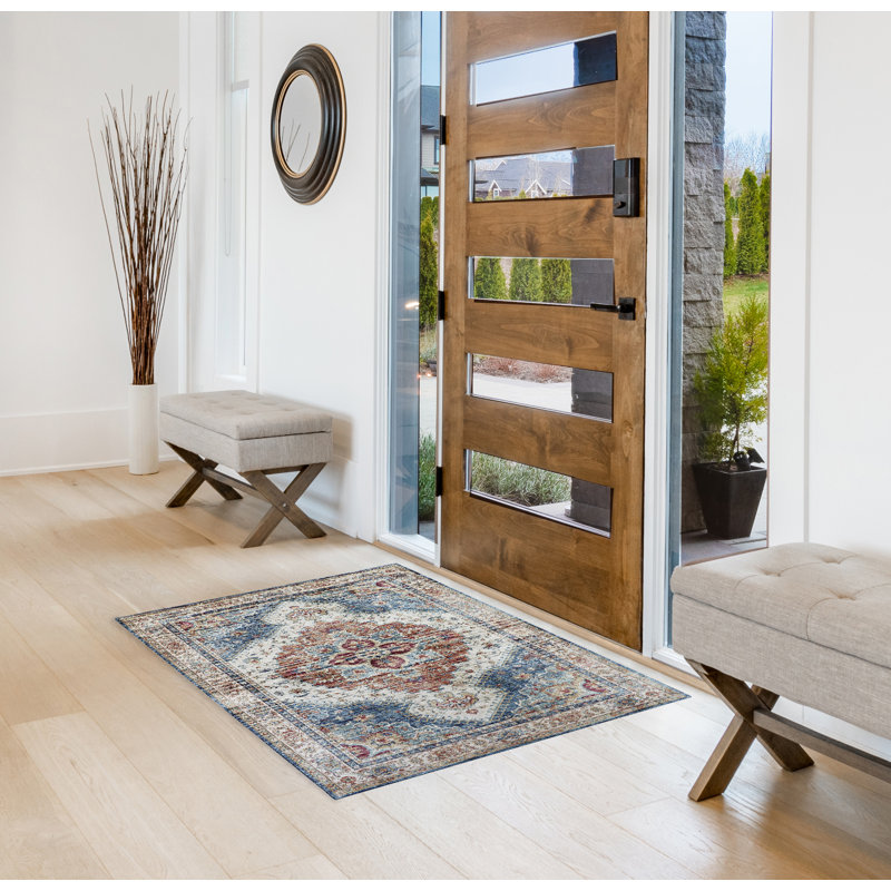Posey Machine Washable Imagine Printed Chenille Rugs, Rectangle 2'8" x 4'2"