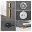 Table de chevet à 1 tiroir entièrement assemblée avec coffre-fort, chargement sans fil, port USB, haut-parleur Bluetooth et lumière DEL 3 couleurs-1504038808
