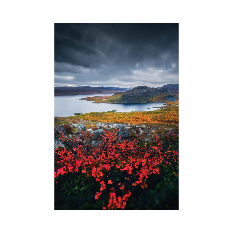 Autumn in Lapland 1 Piece Wrapped Canvas Wall Art, 20.32 cm H x 30.48 cm W