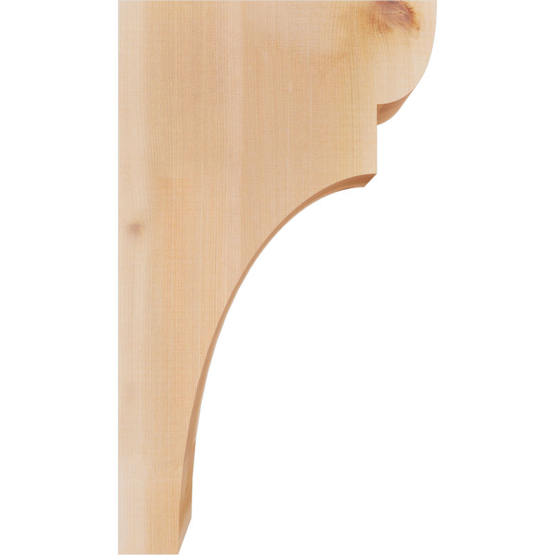 Yorktown Corbel, H 20 po x l 3,5 po x P 12 po, Cèdre rouge, Lisse