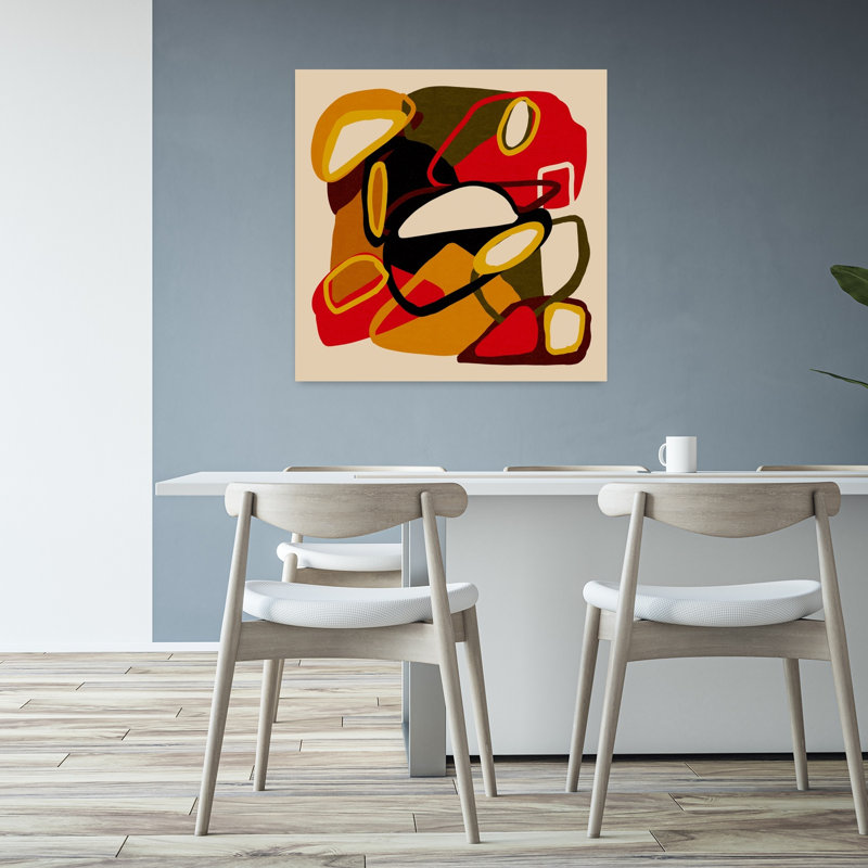 Art contemporain contemporain abstrait, H 32 po x l 32 po