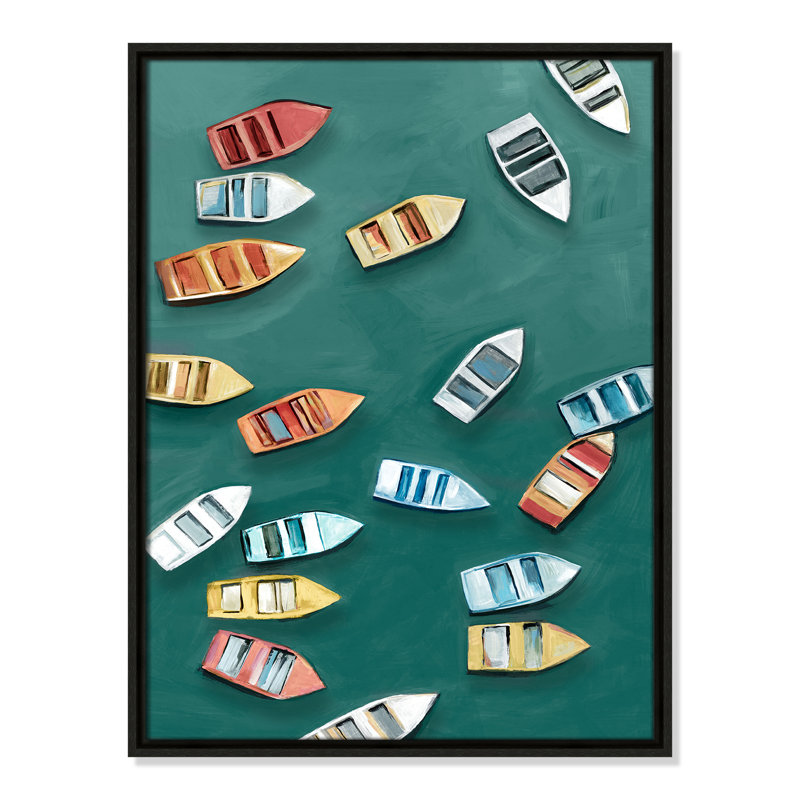 «Drifting Colors I Print» par Hannah Dawson, Flottant espresso, H 25,5 po x l 19,5 po