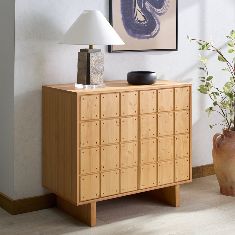 Norene Novelli Wood Chest, Walnut