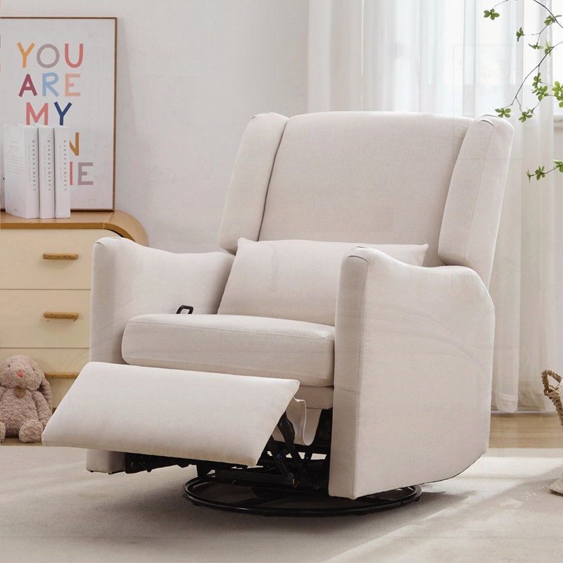 Fauteuil inclinable berçant à oreilles, Beige