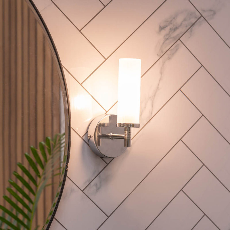 Adiell Glass Armed Sconce, Yes, Chrome