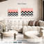Avery abstrait zigzag contraste de marbre