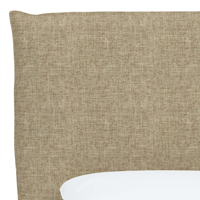 Halcyon Upholstered Headboard, Zuma Natural Textured Linen, Twin
