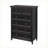 Dresser | 6 Drawer Farmhouse Storage Organizer – Smooth Glide Drawers, Stable Feet | Black | MDF | Living Room-1702904206