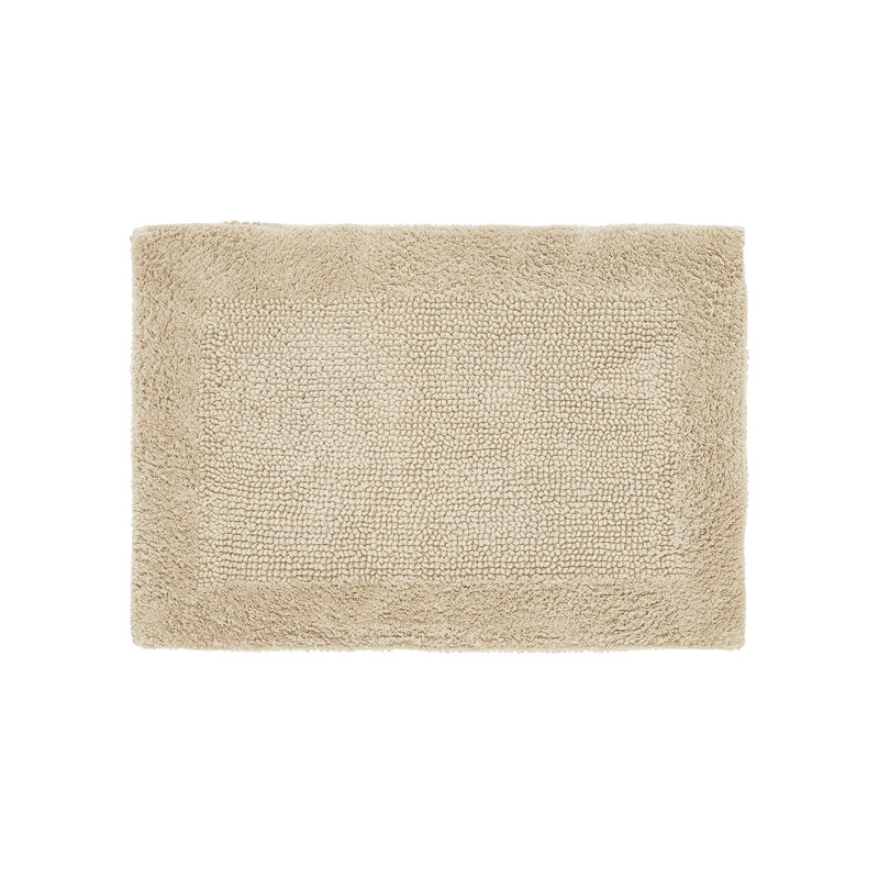 Merkel 100% Cotton 2370 GSM Tufted Reversible 3-Piece Bath Rug Set – Ultra Soft, Highly Absorbent, Machine Washable, OEKO-TEX Certified, Ideal for Shower, Bathtub & Vanity, Sand