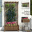 Solid Wood Outdoor Raised Garden Bed