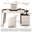 Vanity with Mirror and Seat-1479392128