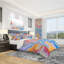 Ensemble de housse de couette marbré designart-35228166