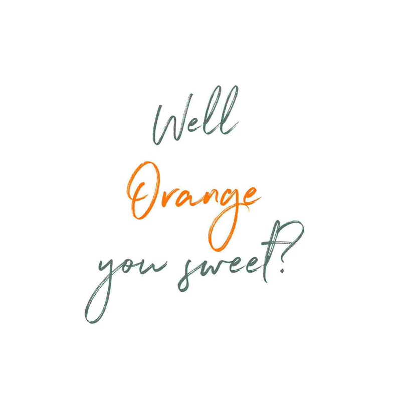 Tranche d'orange, H 12 po x l 12 po