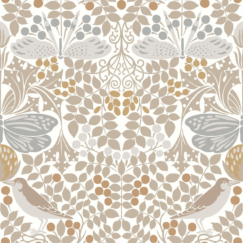 Floral Roll, White
