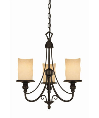 Foxborough 3 - Light Glass Chandelier