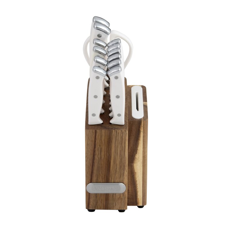 Farberware EdgeKeeper 14-piece Cutlery Set with Wooden Block