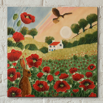 Handmade Wall Decor on Ceramic / Porcelain