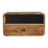 Large Oak-Ish Curve Upper Slot Floating Bedside-590533794