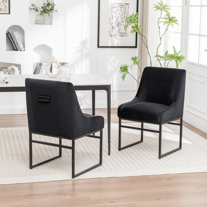Chaise de salle à manger Euclid, Noir